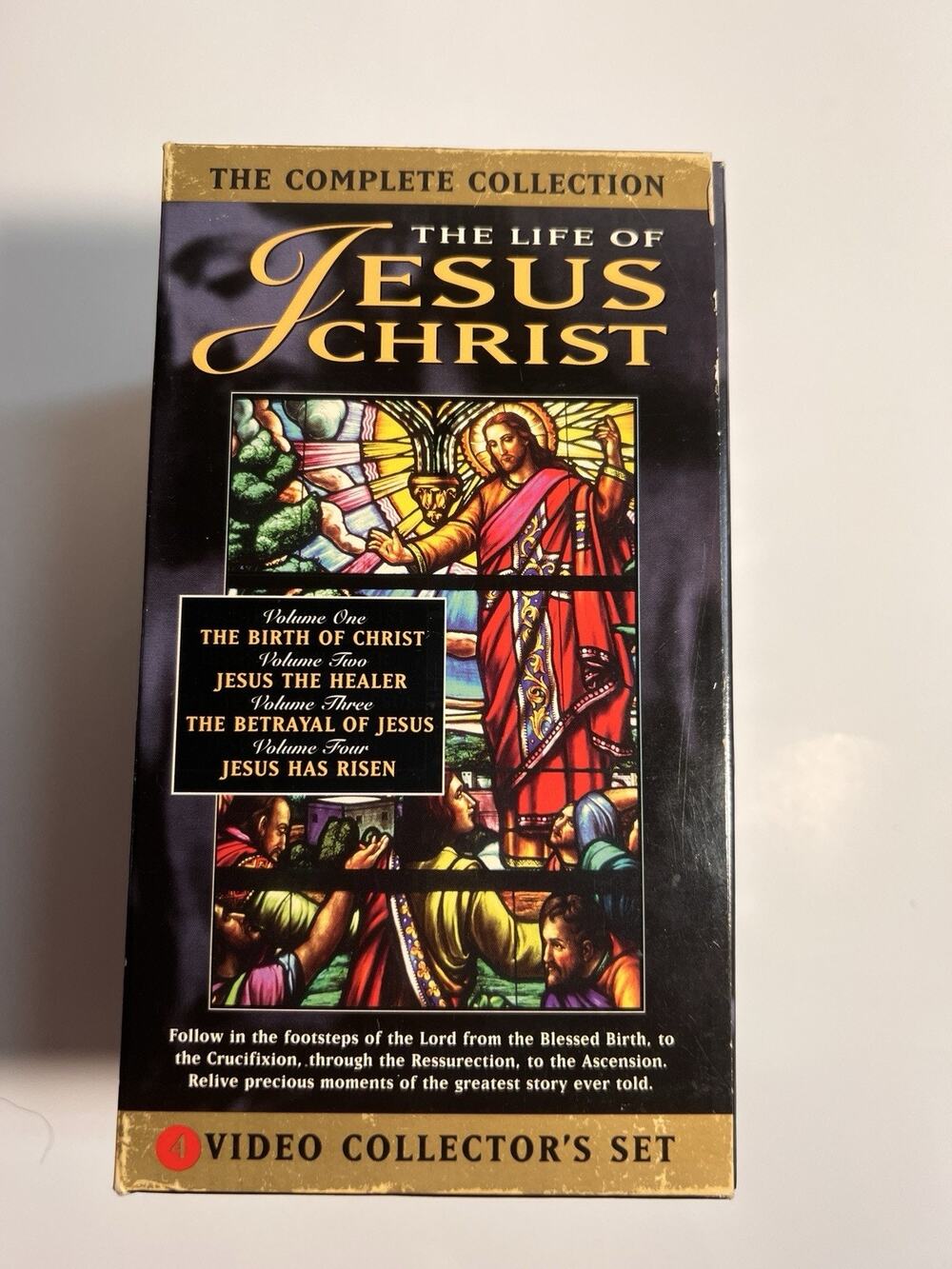 Life Of Jesus Christ VHS 4 Video box set complete collection